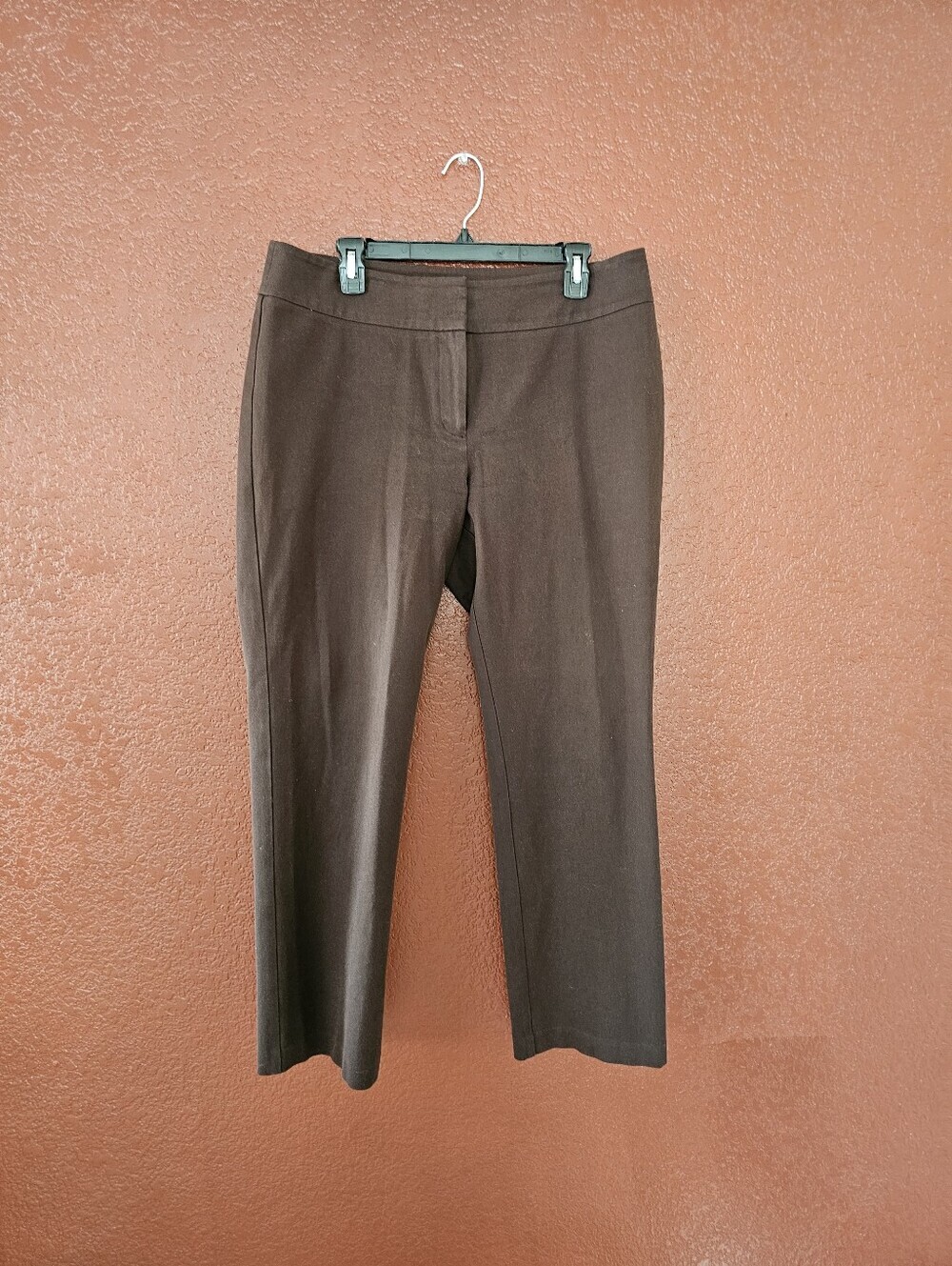 Chico's Straight-Leg Trousers in Dark Brown - Picture 2 of 9